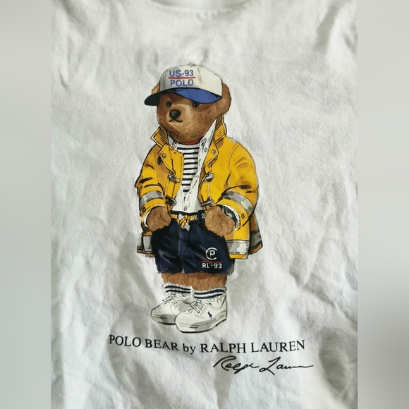 (3/$12) - Polo Ralph Lauren Long Sleeve Shirt. Boys Size 6. White/Yellow - Picture 3 of 3